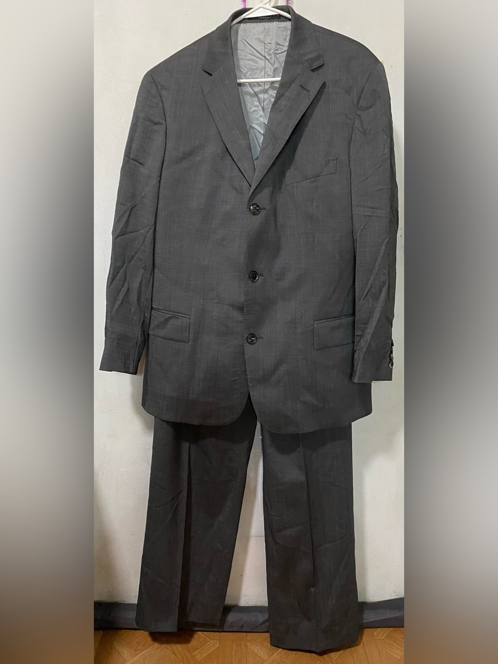Hugo Boss Charcoal Gray Men's Suit Jacket